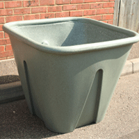 Ecosure Jumbo Planter In Granite Green 