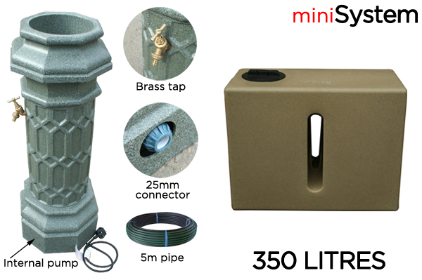 Rainwater Harvesting MiniSystem 350 Litre 