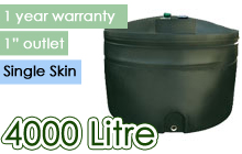 Ecosure Single Skin Oil Tank 4000 Litre 
