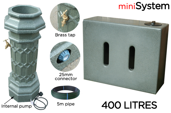 Rainwater Harvesting MiniSystem 400 Litre 