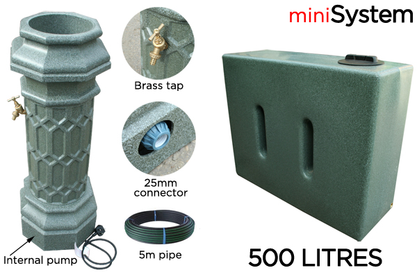 Rainwater Harvesting MiniSystem 500Litre 