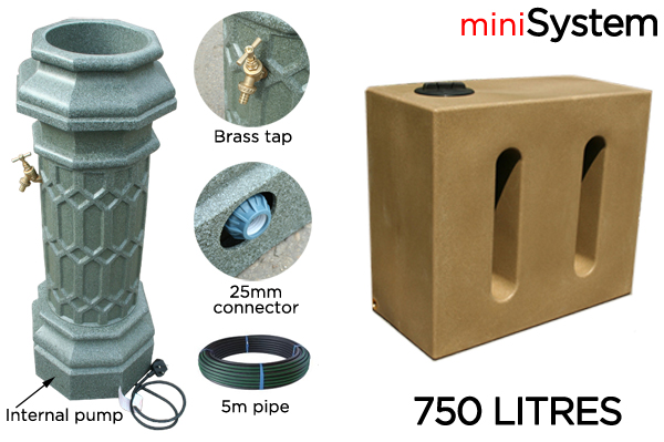 Rainwater Harvesting MiniSystem 750 Litre 