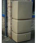 EcoPillar 800L Tall Water Butt Sandstone