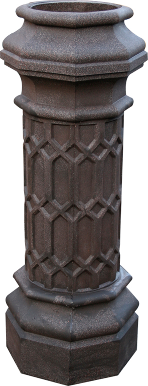 Speckle Millstone Column Garden Planter