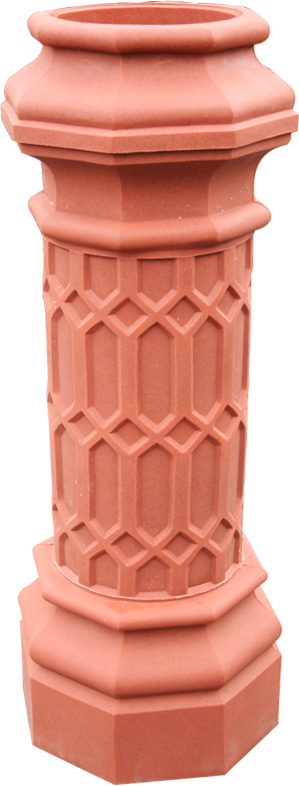 Mottle Terracotta Chimney Pot Planters