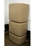 EcoPillar 800L Tall Water Butt Sandstone