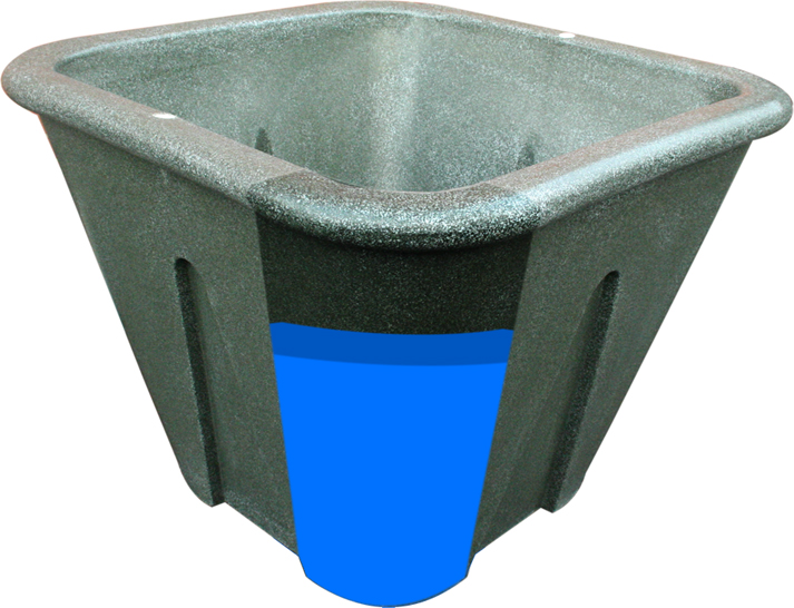 Ecosure Self Watering Planter Granite Green 