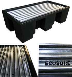 Ecosure 2 Drum Plastic Spill Pallet