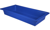 Shallow dog bath - blue