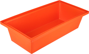 Deep dog bath - orange