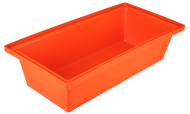 Deep dog bath - orange