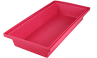 Shallow dog bath - pink