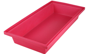 Shallow dog bath - pink