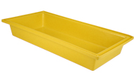 Shallow dog bath - yellow