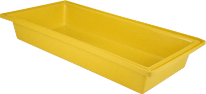 Shallow dog bath - yellow