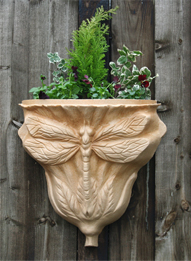 Dragon Fly Wall Planter- Mediterranean