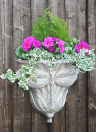 Dragon Fly Wall Planter- Limestone 