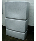 EcoPillar Water Butt 1275 Litres - White Marble