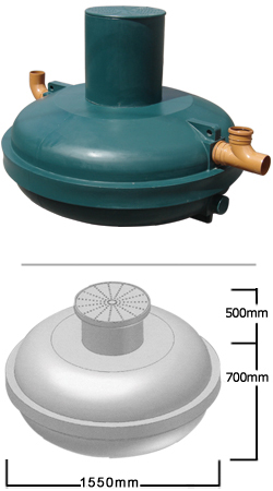 Ecosure 1100ltr Underground Water Tank