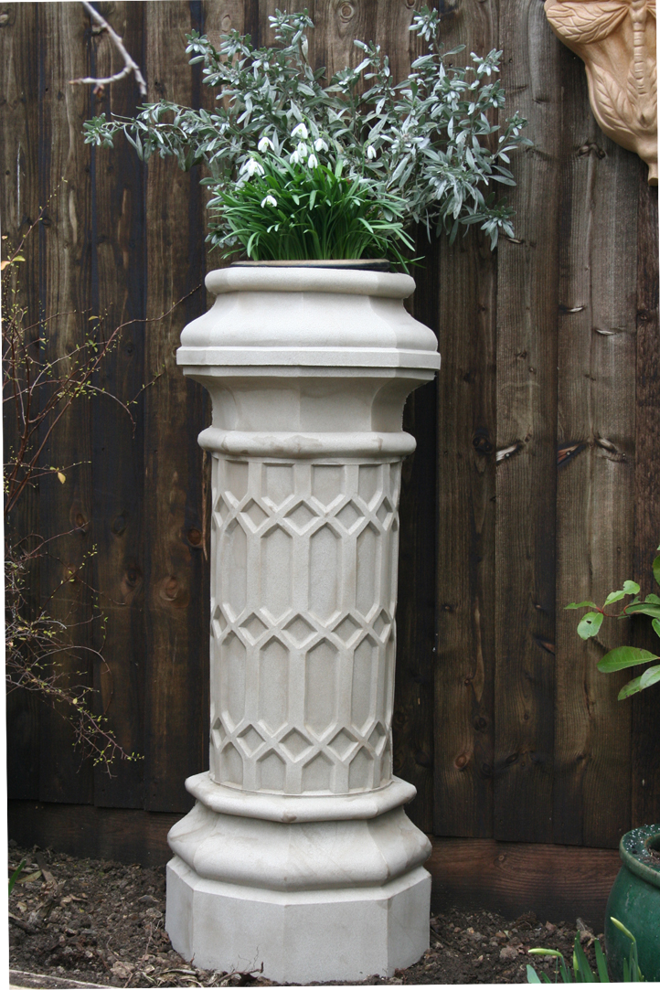 Limestone Chimney Pot Planters