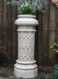 Limestone Chimney Pot Planters