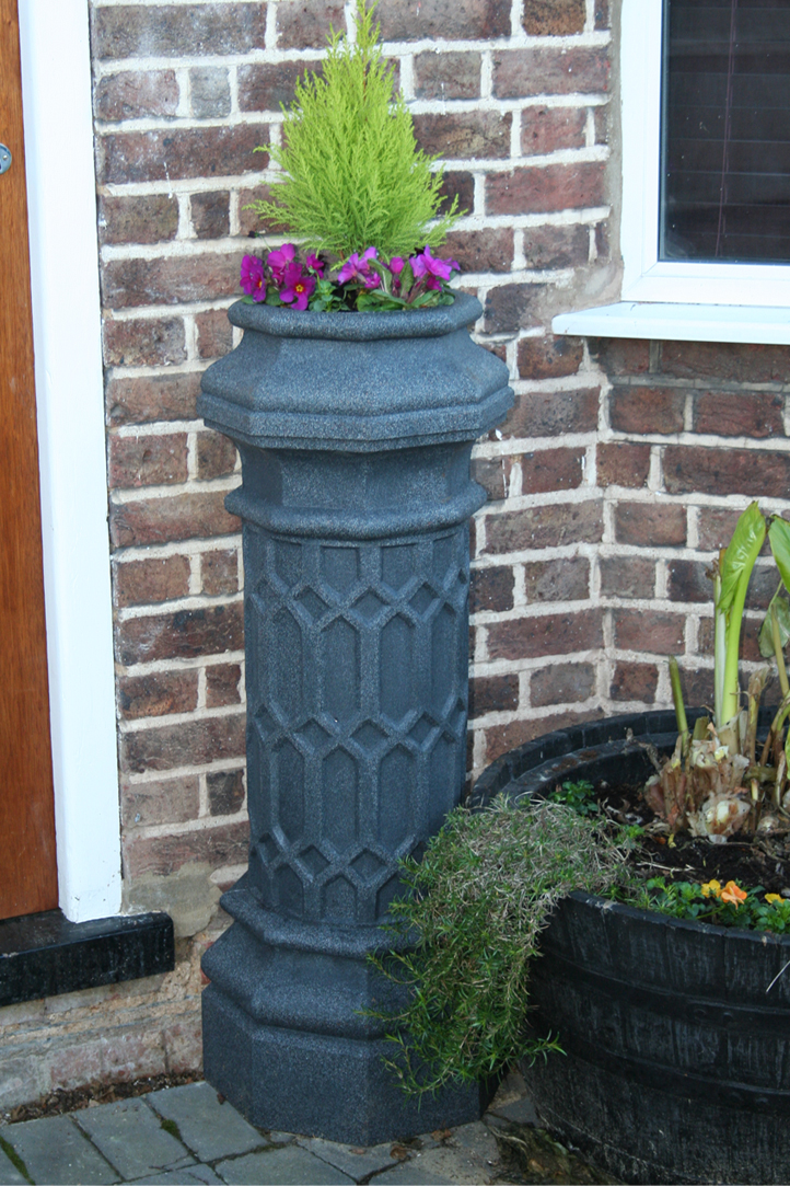 Stone Chimney Pot Planters