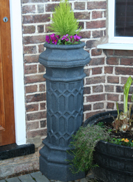 Stone Chimney Pot Planters