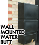 Wall Mounted Water Butt - Black