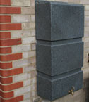 Wall Mounted Water Butt - Millstone Grit